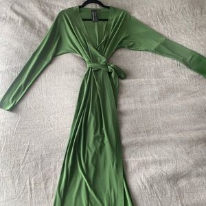 Norma Kamali Dolman Wrap Straight Dress